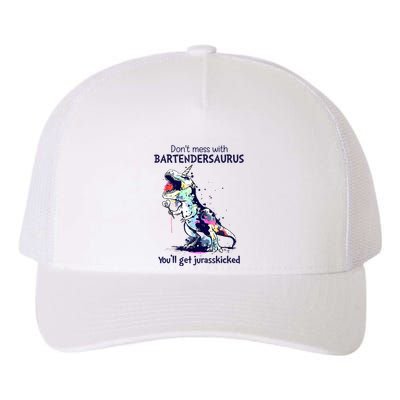 Don’T Mess With Bartendersaurus You’Ll Get Jurasskicked Yupoong Adult 5-Panel Trucker Hat