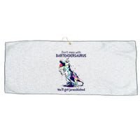 Don’T Mess With Bartendersaurus You’Ll Get Jurasskicked Large Microfiber Waffle Golf Towel