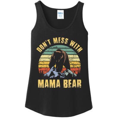 Don't Mess with Mama Bear Mothers Day for Mom Mama Ladies Essential Tank