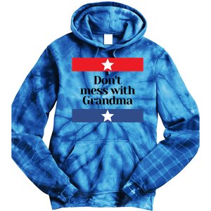 Don't Mess With Grandma Texas Mom Grandmother Gift Tie Dye Hoodie