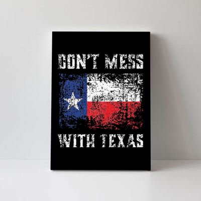 Don’t Mess With Texas Proud Texan Longhorn Lone Star State Canvas