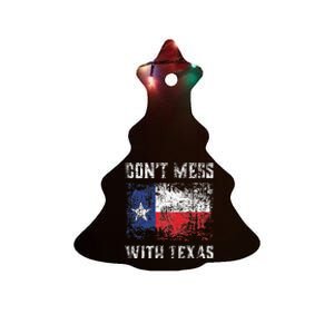 Don’t Mess With Texas Proud Texan Longhorn Lone Star State Ceramic Tree Ornament