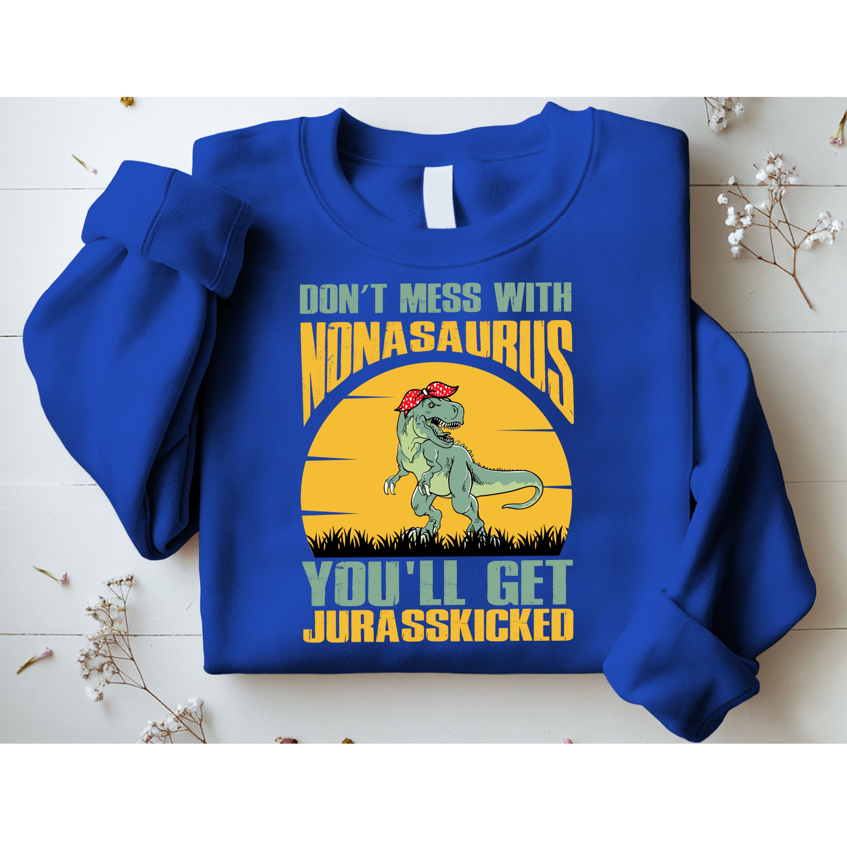 Don't Mess With Nonasaurus You'll Get Jurasskicked Mother's Day Sweatshirt