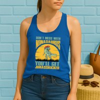 Don't Mess With Nonasaurus You'll Get Jurasskicked Mother's Day Womens Tank Top