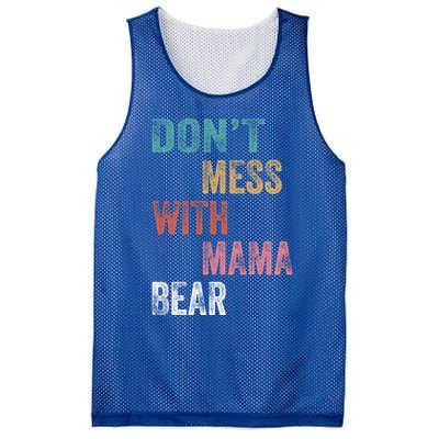 Don't Mess With Mama Bear Gift Mesh Reversible Basketball Jersey Tank