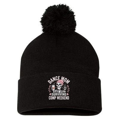 Dance Mom Weekends Coffee And Dance Comps Pom Pom 12in Knit Beanie