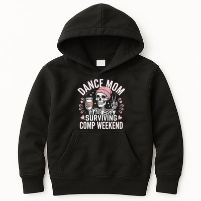 Dance Mom Weekends Coffee And Dance Comps Kids Hoodie