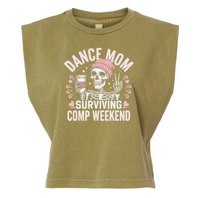 Dance Mom Weekends Coffee And Dance Comps Garment-Dyed Women's Muscle Tee