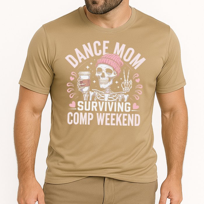 Dance Mom Weekends Coffee And Dance Comps Cooling Performance Crew T-Shirt
