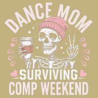 Dance Mom Weekends Coffee And Dance Comps Cooling Performance Crew T-Shirt