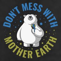 Dont Mess With Mother Earth Cute Gift Adult Drive Performance Visor