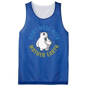 Dont Mess With Mother Earth Cute Gift Mesh Reversible Basketball Jersey Tank