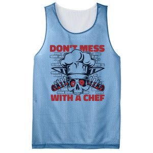 Dont Mess With A Chef Chef De Cuisine Sous Chef Cook Chef Gift Mesh Reversible Basketball Jersey Tank