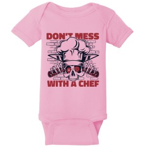 Dont Mess With A Chef Chef De Cuisine Sous Chef Cook Chef Gift Baby Bodysuit