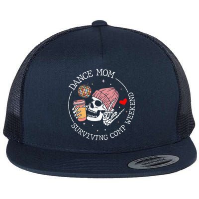 Dance Mom Weekends Coffee Dance Flat Bill Trucker Hat