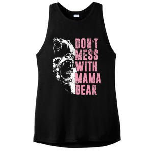 Don't Mess With Mama Bear Funny Mama Bear Ladies PosiCharge Tri-Blend Wicking Tank