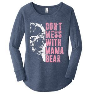 Don't Mess With Mama Bear Funny Mama Bear Women's Perfect Tri Tunic Long Sleeve Shirt