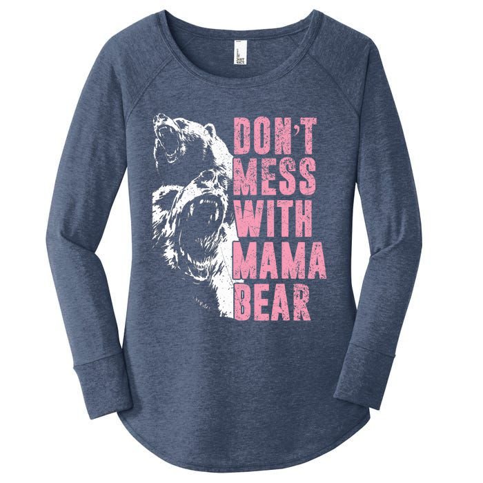 Don't Mess With Mama Bear Funny Mama Bear Women's Perfect Tri Tunic Long Sleeve Shirt