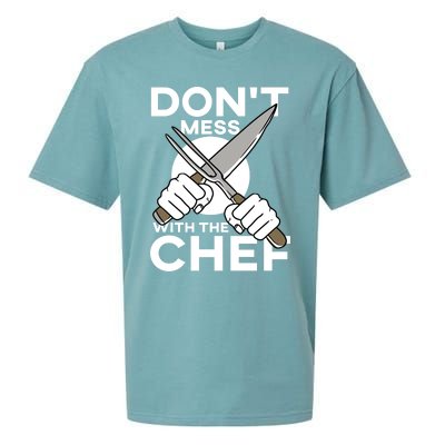 Dont Mess With The Chef Cook Cooking Restaurant Gift Sueded Cloud Jersey T-Shirt