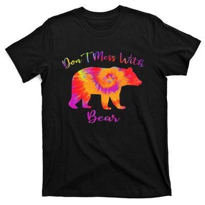 Don't Mess with Mama Bear Funny Mother's Day Tie Dye T-Shirt