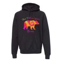 Don't Mess with Mama Bear Funny Mother's Day Tie Dye Premium Hoodie