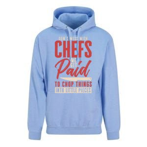 Dont Mess With Chefs Cook Pastry Gourmet Commis Meaningful Gift Unisex Surf Hoodie