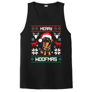 Dachshund Merry Woofmas Gift For Christmas PosiCharge Competitor Tank