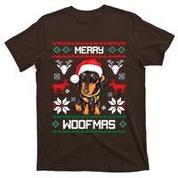 Dachshund Merry Woofmas Gift For Christmas T-Shirt