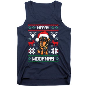 Dachshund Merry Woofmas Gift For Christmas Tank Top