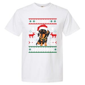 Dachshund Merry Woofmas Gift For Christmas Garment-Dyed Heavyweight T-Shirt