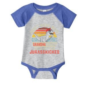 Dont Mess With Grandmasaurus Youll Get Jurasskicked Grandma Gift Infant Baby Jersey Bodysuit