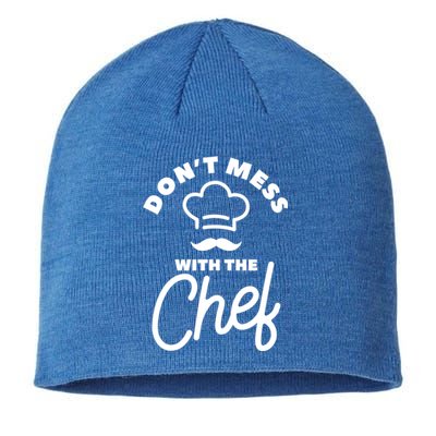 Dont Mess With The Chef Cooking Cook Gift Sustainable Beanie