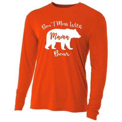 Dont Mess With Mama Bear Funny Mothers Day Cooling Performance Long Sleeve Crew