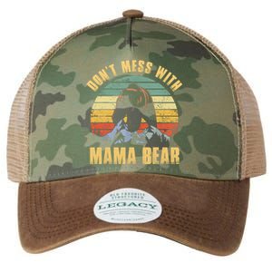 Dont Mess With Mama Bear Mothers Day For Mom Mama Legacy Tie Dye Trucker Hat