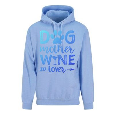 Dog Mother Wine Lover Gift Dog Mom Wine MotherS Day Gift Unisex Surf Hoodie