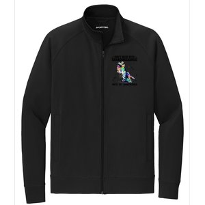 DonT Mess With Grandmasaurus YouLl Get Jurasskicked Funny Gift Stretch Full-Zip Cadet Jacket