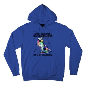 DonT Mess With Grandmasaurus YouLl Get Jurasskicked Funny Gift Hoodie