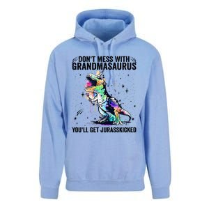 DonT Mess With Grandmasaurus YouLl Get Jurasskicked Funny Gift Unisex Surf Hoodie