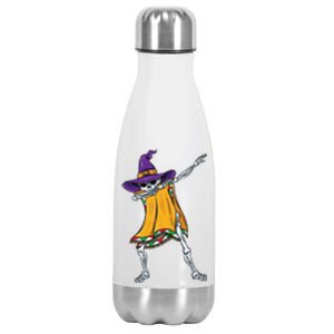 Dabbing Mexican Witch Skeleton Gift Stainless Steel Insulated Water Bottle