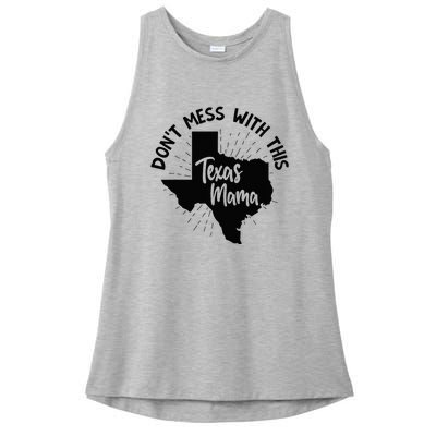 Dont Mess With This Texas Mama Ladies PosiCharge Tri-Blend Wicking Tank