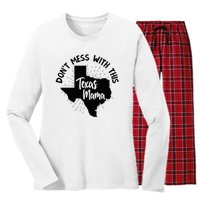 Dont Mess With This Texas Mama Women's Long Sleeve Flannel Pajama Set 