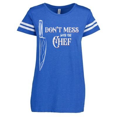 Dont Mess With The Chef Knife Cool Gift Enza Ladies Jersey Football T-Shirt