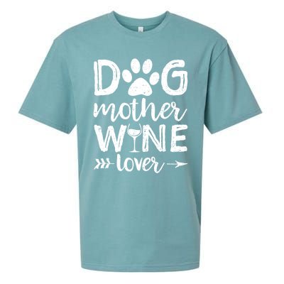 Dog Mother Wine Lover Gift Dog Mom Wine MotherS Day Gift Sueded Cloud Jersey T-Shirt