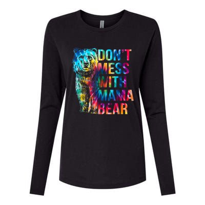 Dont Mess With Mama Bear Mothers Day Womens Cotton Relaxed Long Sleeve T-Shirt