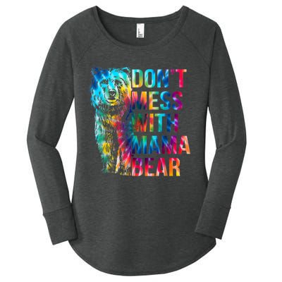 Dont Mess With Mama Bear Mothers Day Women's Perfect Tri Tunic Long Sleeve Shirt