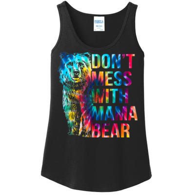 Dont Mess With Mama Bear Mothers Day Ladies Essential Tank