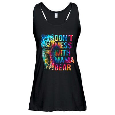 Dont Mess With Mama Bear Mothers Day Ladies Essential Flowy Tank