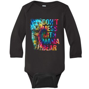 Dont Mess With Mama Bear Mothers Day Baby Long Sleeve Bodysuit