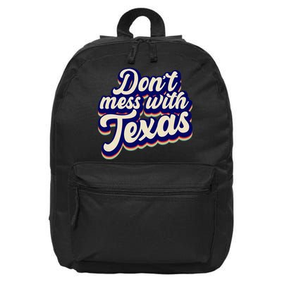 Don't Mess With Texas Retro Logo 16 in Basic Backpack