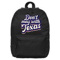 Don't Mess With Texas Retro Logo 16 in Basic Backpack